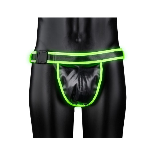 JOCKSTRAP WITH BUCKLE - GLOW IN THE DARK