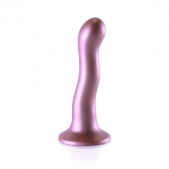 ULTRA SOFT SILICONE CURVY G-SPOT DILDO - 7'' / 17 CM