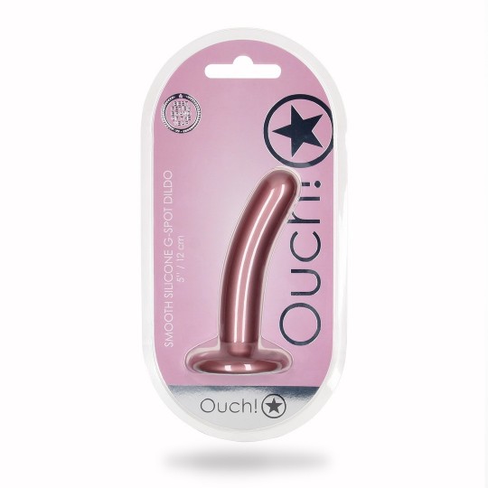 SMOOTH SILICONE G-SPOT DILDO - 5&#039; / 12 CM