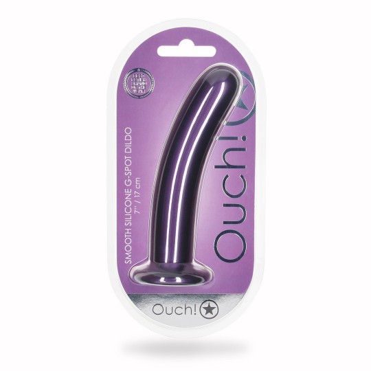 SMOOTH SILICONE G-SPOT DILDO - 7&#039;&#039; / 17 CM