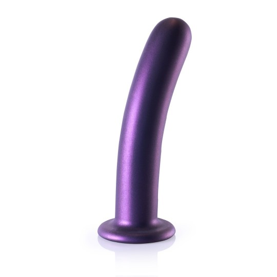 SMOOTH SILICONE G-SPOT DILDO - 7&#039; / 17 CM