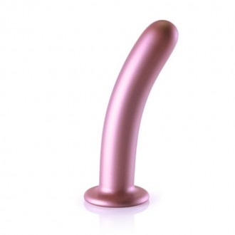 SMOOTH SILICONE G-SPOT DILDO - 7' / 17 CM