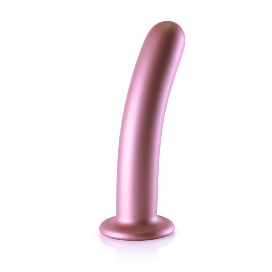 SMOOTH SILICONE G-SPOT DILDO - 7&#039; / 17 CM