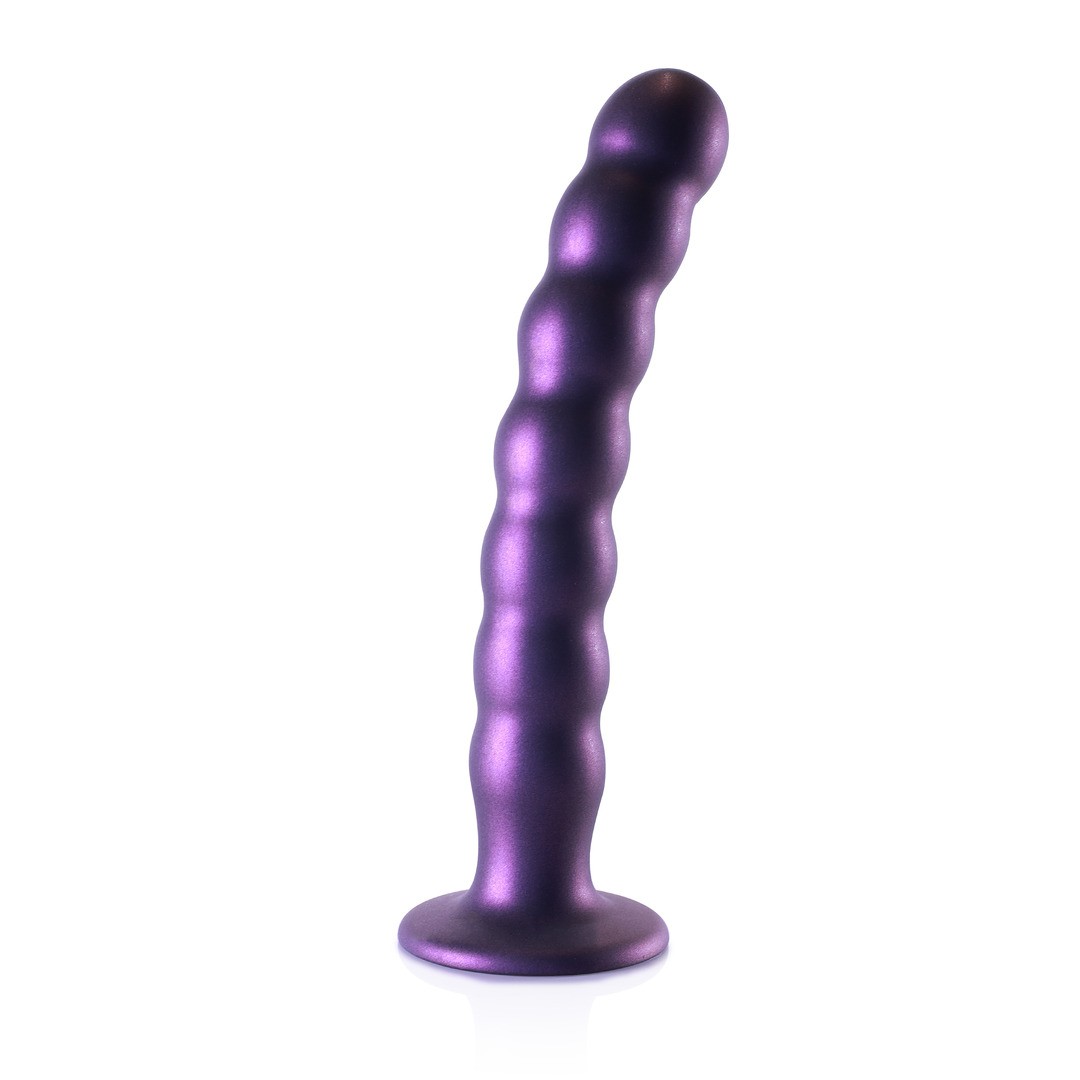 BEADED SILICONE G-SPOT DILDO - 8&#039; / 20,5 CM