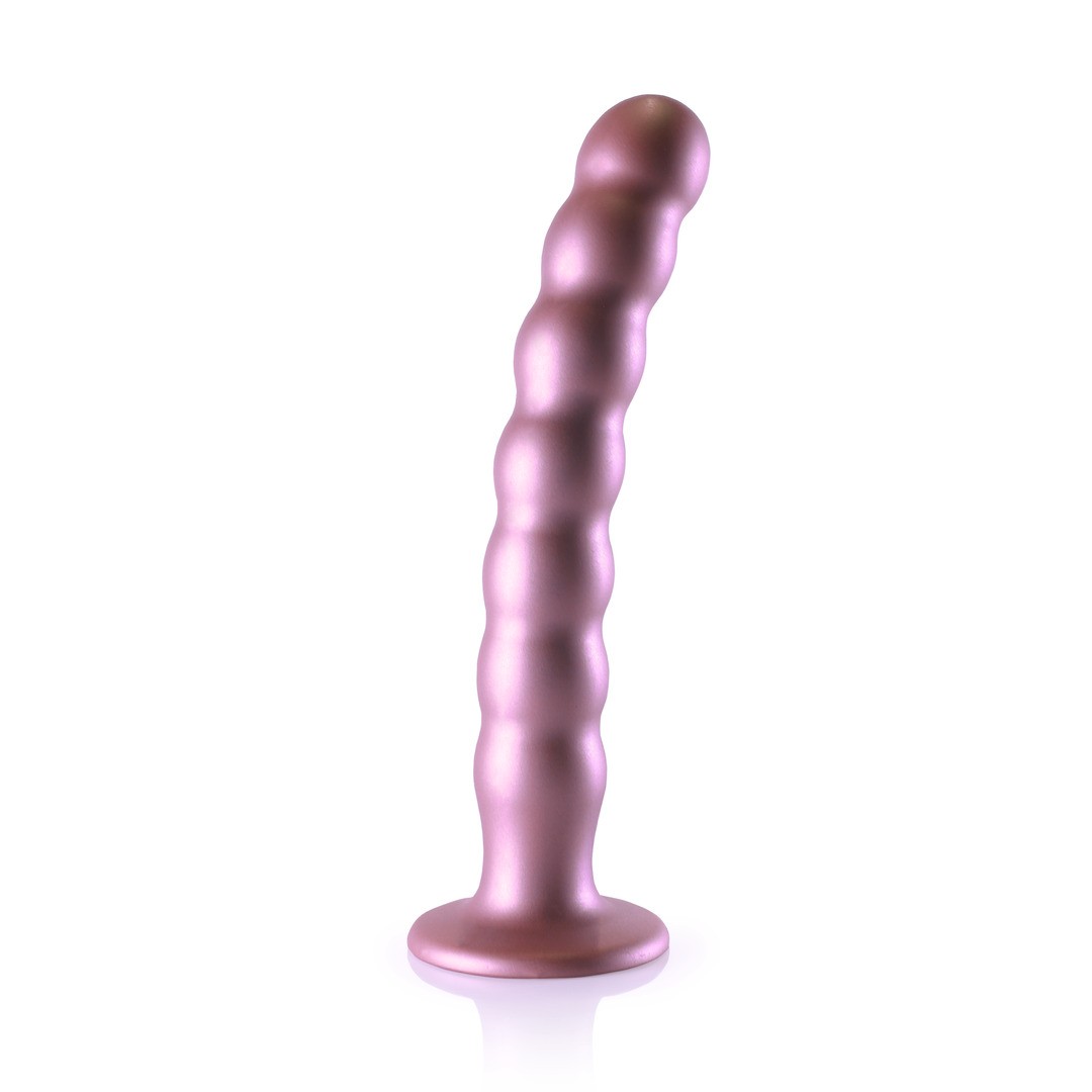 BEADED SILICONE G-SPOT DILDO - 8&#039; / 20,5 CM