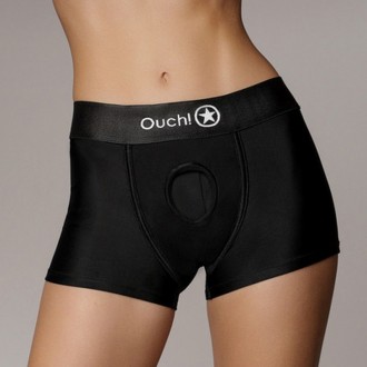 VIBRATING STRAP-ON BOXER - BLACK