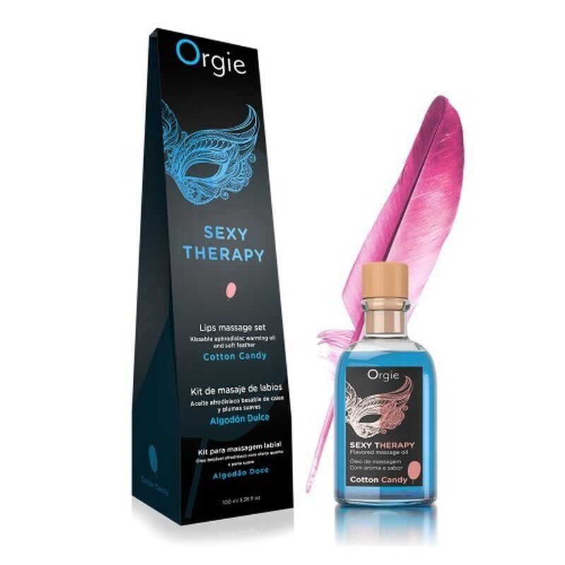 KIT DE MASAJE LIPS SEXY THERAPY ALGODÓN DULCE ORGIE