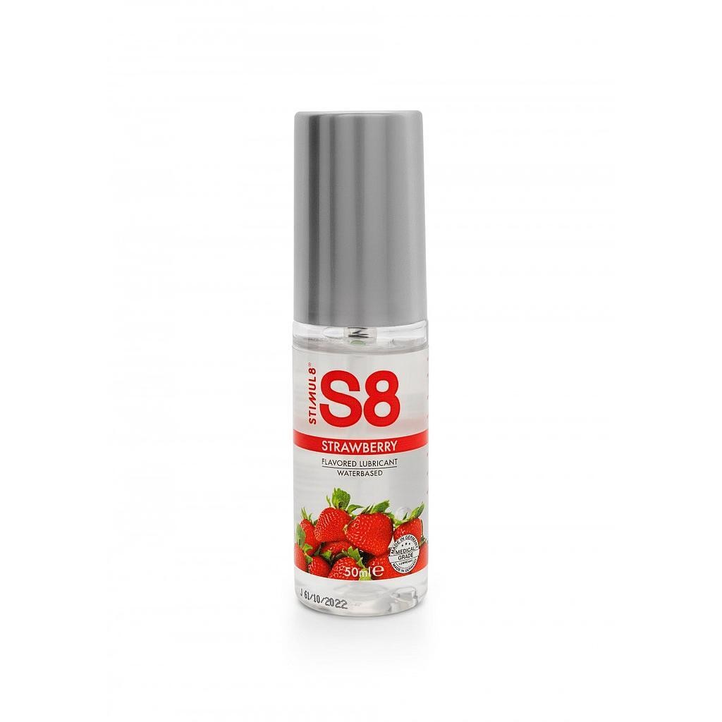 LUBRICANTE A BASE DE AGUA CON SABOR A FRESA S8 STIMUL8 50ML