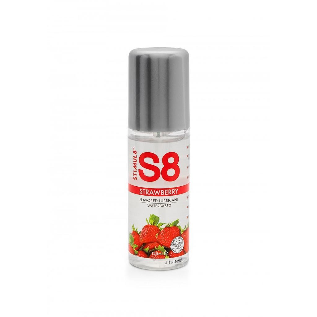 LUBRICANTE A BASE DE AGUA CON SABOR A FRESA S8 STIMUL8 125ML